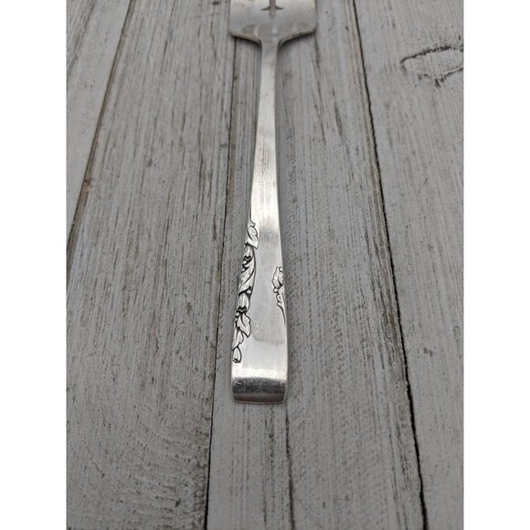 Vintage 1881 Rogers Proposal Silverplate Flatware Cold Meat Fork Serving - Picture 2 of 7